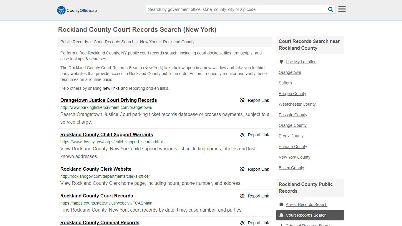 Court Records Search - Rockland County, NY (Adoptions, Criminal, Child ...